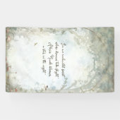 etherisch betoverd bos spandoek (Horizontaal)