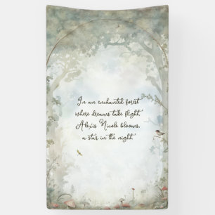 etherisch betoverd bos spandoek