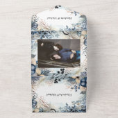 etherisch gevoelig Waterverf sereen gebladerte All In One Uitnodiging (Buitenkant)