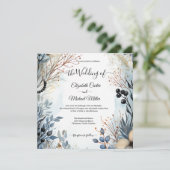 etherisch gevoelig Waterverf sereen gebladerte Kaart (Staand voorkant)