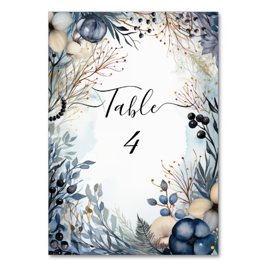 etherisch gevoelig Waterverf sereen gebladerte Kaart (Voorkant)