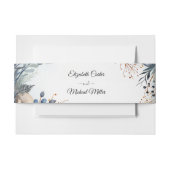 etherisch gevoelig Waterverf sereen gebladerte Uitnodigingen Wikkel (Voorkant Voorbeeld)