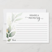 Etherisch Goud Bladeren Deel Een Herinnering Aanwe Aankondiging (Voorkant)