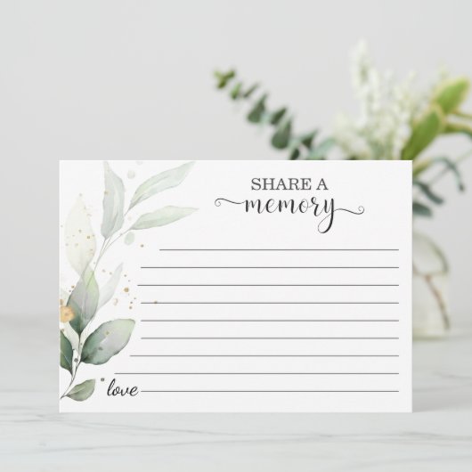 Etherisch Goud Bladeren Deel Een Herinnering Aanwe Aankondiging (Staand voorkant)