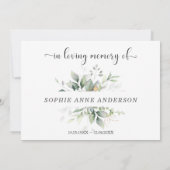 Etherisch Goud Bladeren Deel Een Herinnering Aanwe Aankondiging (Achterkant)