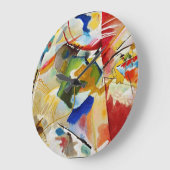 Etherisch Groen Centrum: Een Kandinsky Meesterwerk Grote Klok (Hoek)