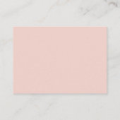 Etherisch in Blush Peach trouwroute, details Informatiekaartje (Achterkant)