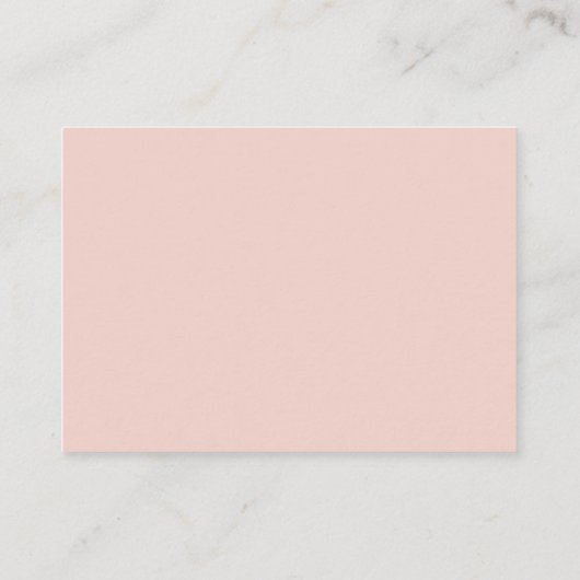 Etherisch in Blush Peach trouwroute, details Informatiekaartje (Achterkant)