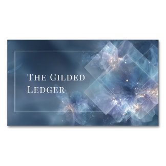 Etherisch Leisteenblauw Geometrisch Kosmisch Bloem Magnetisch Visitekaartje