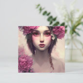 Etherisch meisje met roze sproeten (Staand voorkant)