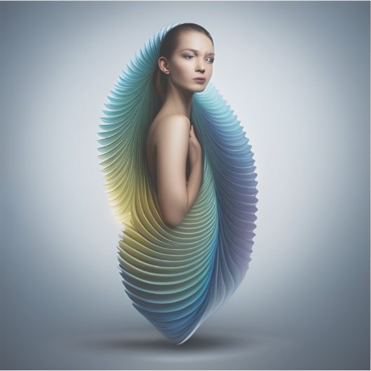 Etherisch ontwaken verwijderbaar vinyl sticker (Voorkant)