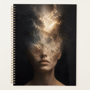 Etherisch Oplossend Gezichtportret Surrealistisc Planner