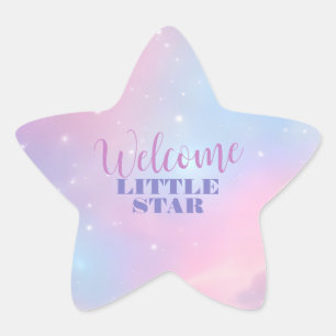 Etherisch Roze Blauwe Kosmische Pastel Sterrenstel Ster Sticker