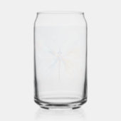 ETHERISCH TRANSPARANT Vleugelontwerp: Delicate Fan Blikvorm Glas (Achterkant)