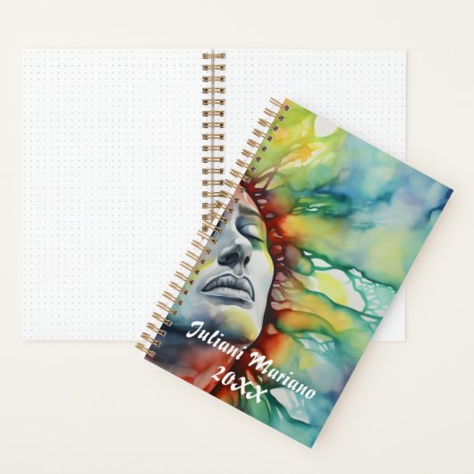 Etherische aangepaste naam notitieboek (Binnen)