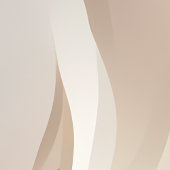 Etherische Abstracte kunst Beige Poster