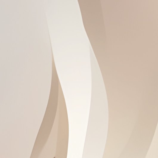 Etherische Abstracte kunst Beige Poster