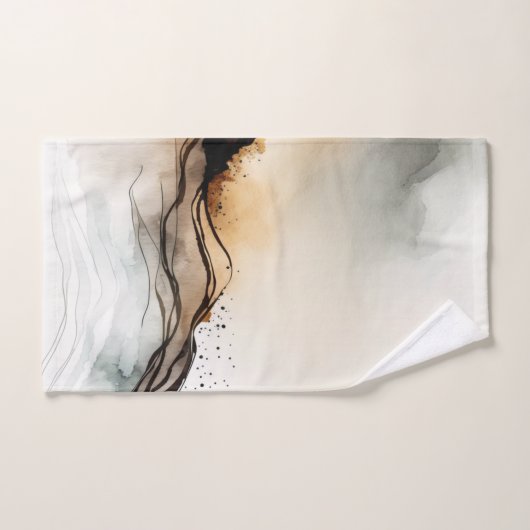 Etherische Abstracte Waterverf Bad Handdoek (Handdoek)