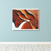 Etherische abstracties: Abstracte canvaskunst Canvas Afdruk (Insitu (Houten vloer))