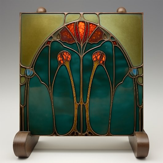 Etherische amberboog keramische Tegel Tegeltje