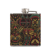 etherische blauwe "kosmische interlock" mystieke k heupfles (Achterkant)