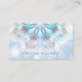 etherische blauwe mandala visitekaartje (Voorkant)