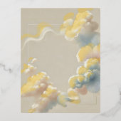 Etherische Bliss Folie Uitnodiging Briefkaart (Voorkant)