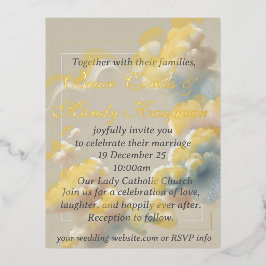 Etherische Bliss Folie Uitnodiging Briefkaart