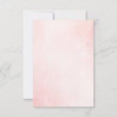 Etherische bloemenbruiloft RSVP-Kaarten RSVP Kaartje (Achterkant)