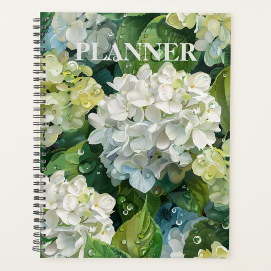 Etherische Blooms: Uw door Hydrangea ontworpen pla Planner (Voorkant)