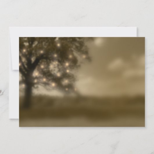 Etherische boom met lichten - vier het mee Ontvang Kaart (Achterkant)