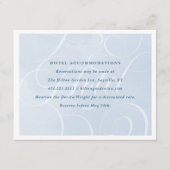 Etherische Cloud Blue Sky Script Waterverf Hotel Informatiekaartje (Voorkant)