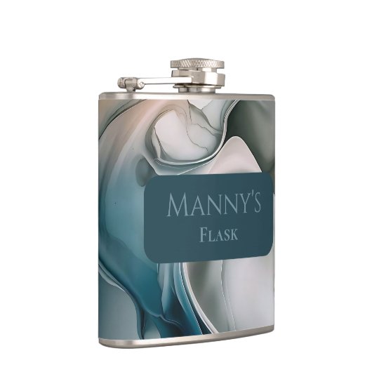 Etherische droomlandschap: rustig Abstract Heupfles (Rechts)