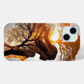 ETHERISCHE ELEGANTIE: AI-ontworpen mooie vrouw Case-Mate iPhone Case (Achterkant (horizontaal))