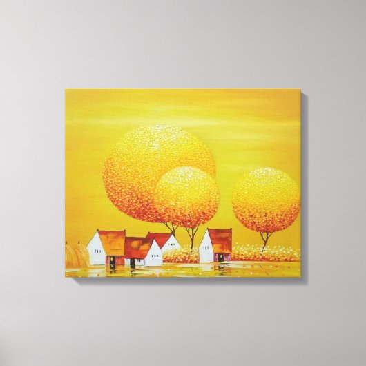 "Etherische elegantie" Canvas Afdruk (Voorkant)