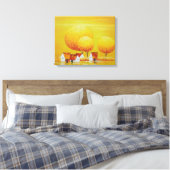 "Etherische elegantie" Canvas Afdruk (Insitu (Slaapkamer))