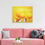 "Etherische elegantie" Canvas Afdruk (Insitu (Woonkamer))
