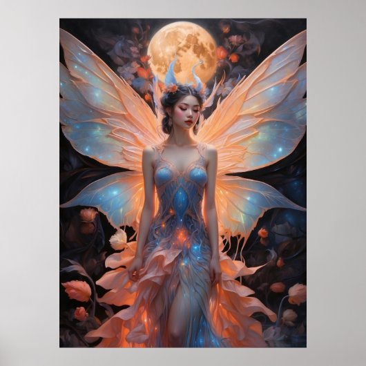 Etherische Elegantie Fairy Poster (Voorkant)