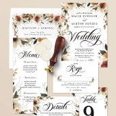 Etherische Elegantie Rustieke Boho Wildflower Brui Kaart