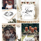 Etherische Elegantie Rustieke Boho Wildflower Brui Kaart