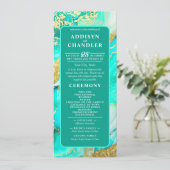 ETHERISCHE ELEGANTIE TURQUOISE GEODE-GEÏNSPIREERDE PROGRAMMA (Staand voorkant)