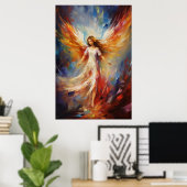 Etherische Engel Art Poster (Thuiskantoor)