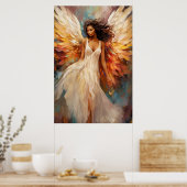 Etherische Engel Art Poster (Keuken)