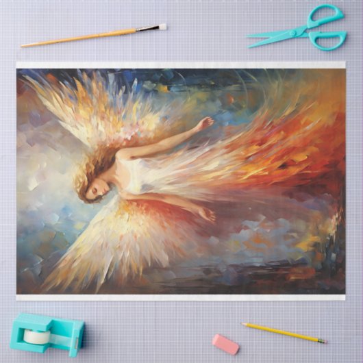 etherische engeldecoupage tissuepapier (Craft)