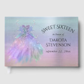 Etherische Fairy Wing Gown | Rainbow Pastel Sheen Gastenboek (Voorkant)