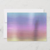 Etherische Fairy Wing Gown | Rainbow Pastel Sheen Kaart (Achterkant)