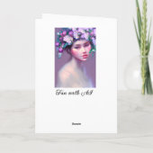 Etherische fantasy sprookjeskunst |  vrouwen kaart (Achterkant)