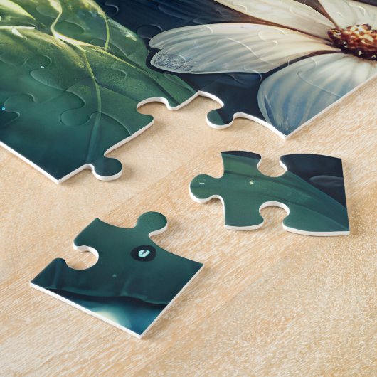 Etherische fee slapen op een paddenstoel legpuzzel (Zijkant)