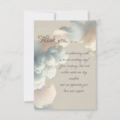 Etherische Gelukzaligheid Bedankkaart (Voorkant)