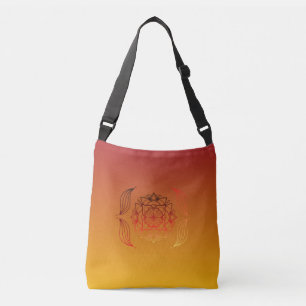 Etherische Gloeiende Abstracte Vlam Crossbody Tas